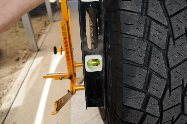 Alignment on a beam axle Jeep 4WD.