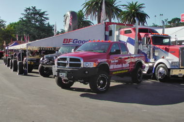 Made over Dodge Ram earns a guest spot at 2011 Off-Road Expo's B.F. Goodrich display!