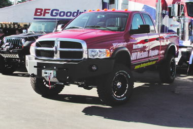 Dodge Ram 3500 on display with BFG at the 2011 Off-Road Expo