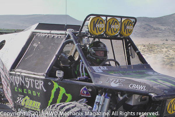 Shannon Campbell staged at the number one starting position for the 2011 Stampede Ultra4 Race near Reno, Nevada.