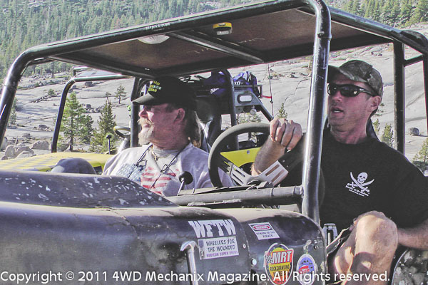 Vets and drivers spend a full day in rig along the Rubicon Trail. 
