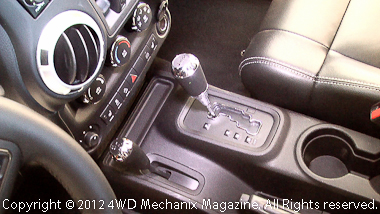 Controls and features within easy reach of the driver.