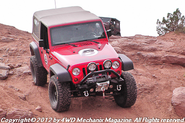Bestop Jeep JK Wrangler on trail run at Moab