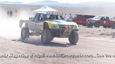 Toyota race truck competing in VORRA 500 Race at Nevada!