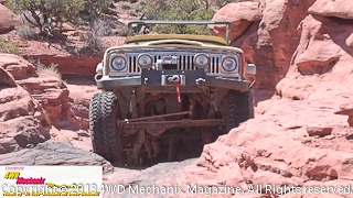 Vintage Jeep J-truck 4x4 pickup on 2013 Warn Moab Media Run