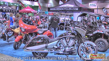 Motorcycles are popular at the Reno Expo!