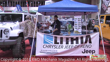 Lithia Jeep booth at Reno Off-Road & Motorsports Expo