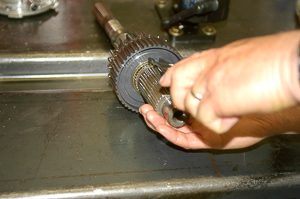 Disassembly of the output and sprocket.