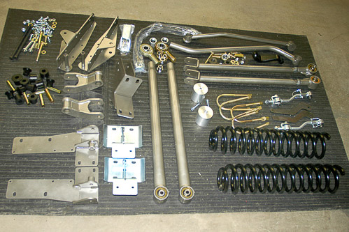 Full-Traction Suspension 6-inch long arm suspension lift kit for the Jeep XJ Cherokee.