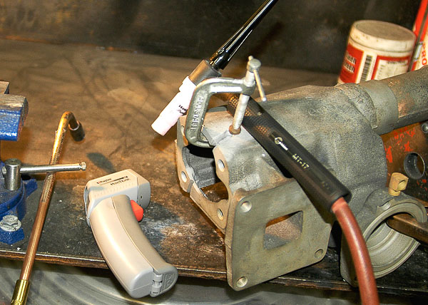TIG welding repair of cast iron.
