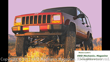 1999 XJ Cherokee after 6-inch long arm lift installation