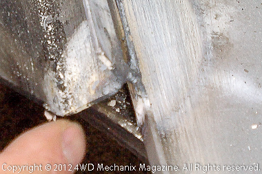 Gas tack weld for alignment of pieces prior to welding
