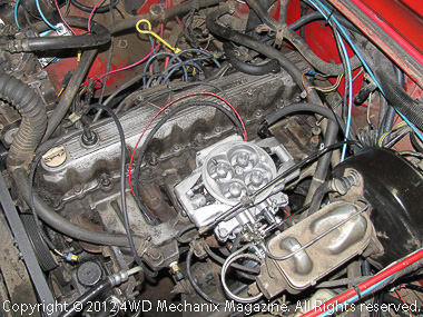 MSD Atomic EFI retrofitted to 4.2L Jeep inline six for the trails