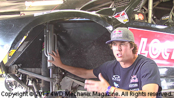 Bryce Menzies talks about the Fox shock absorbers.