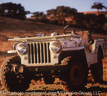 CJ-2A showing striking likeness to the MB WWII Jeep