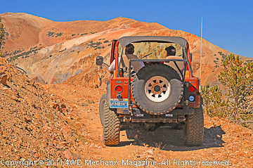 CJ-7 on mining trail near Mt. Patterson