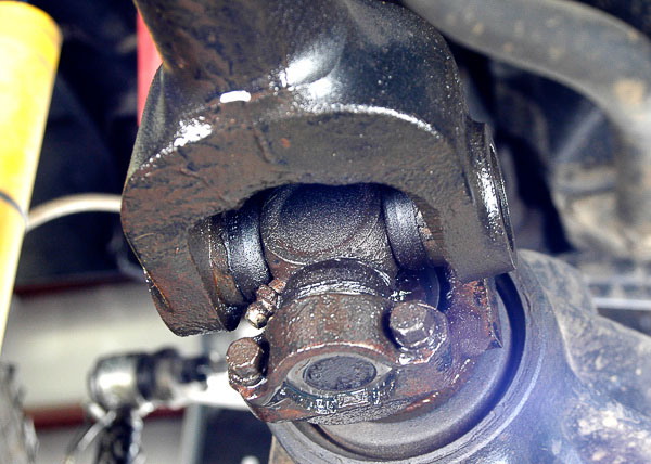 Jeep driveshaft U-joints are often greaseable.