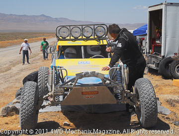 Remote MasterPull 500 race pits near Lovelock, Nevada