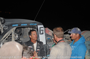 Josh Hall after driving the MasterPull T-truck to a stunning win.