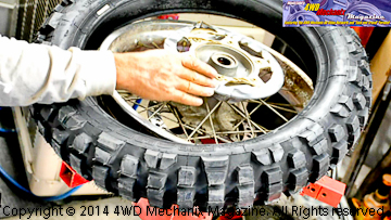 Mounting a Michelin T63 motorcycle tire