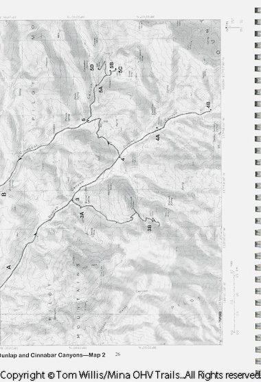 Topo maps make Mina OHV Trails a valuable resource.