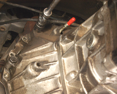 Jeep transmission bolt removal.