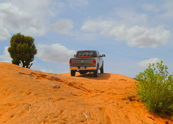 2011 Ram Power Wagon scales Poison Spider Mesa at Moab!