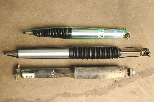 Shock absorber types and choices.