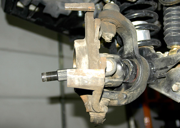 Knuckle with hub removed.