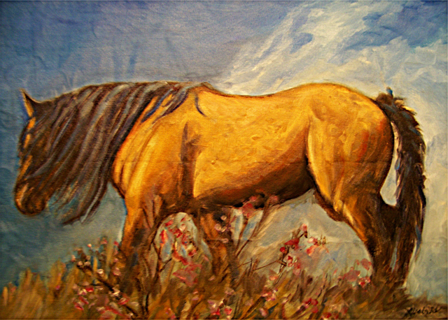 Fine Art Paintings of Wild Horses by Lisabelle